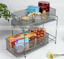 Hangzhou 2 Tier Kitchen Sundry Storage Metal Mesh Desk Organizer
