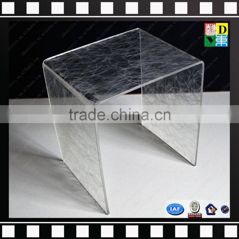 Clear acrylic nest of 3 plastic tables,high quality PMMA coffee side table from china manufacturer