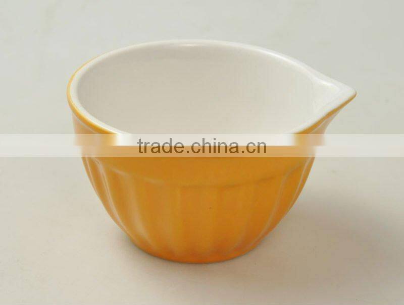 4pcs ceramic measuring cups set, cups with mouth