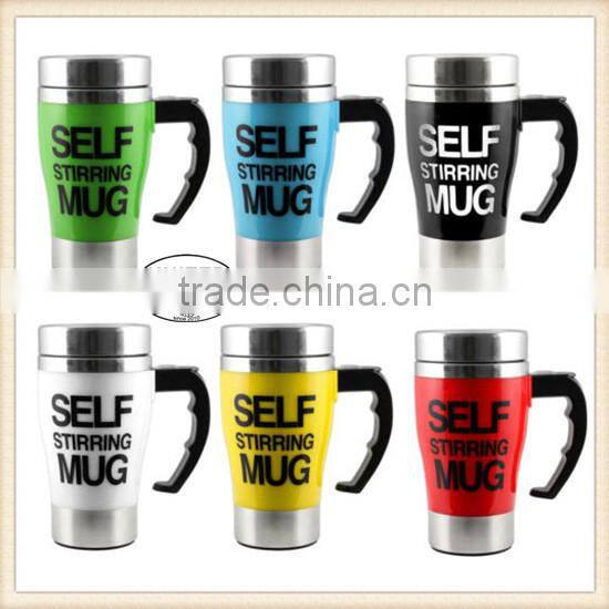 Stainless Lazy Self Stirring Mug Auto Mixing Tea Coffee Cup Office Home Gifts