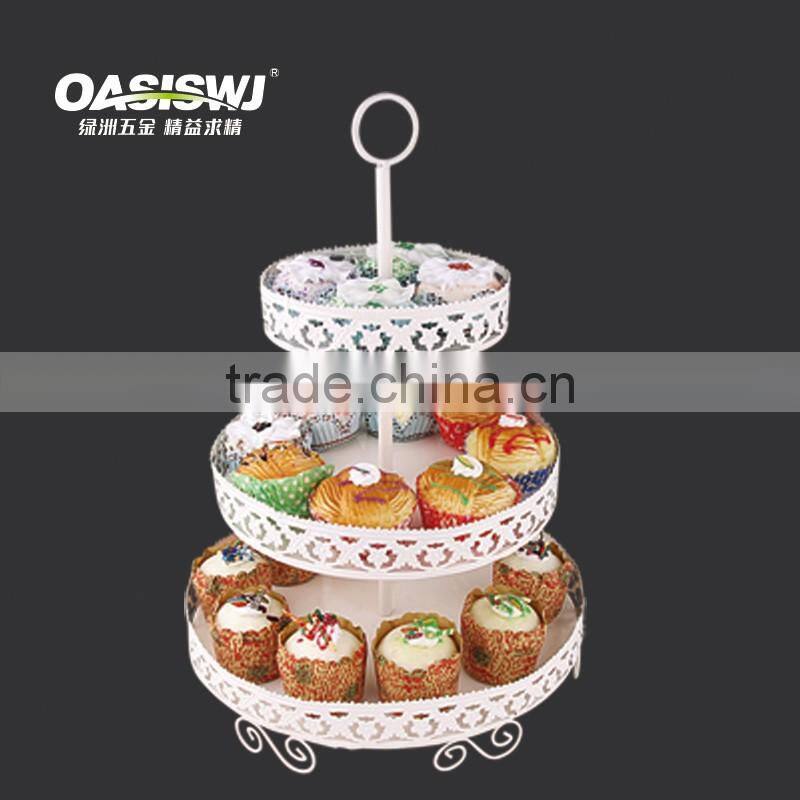 China Wholesale Birthday Cake 3 Tier Cake Stand mental Cupcake Stand For Cupcake