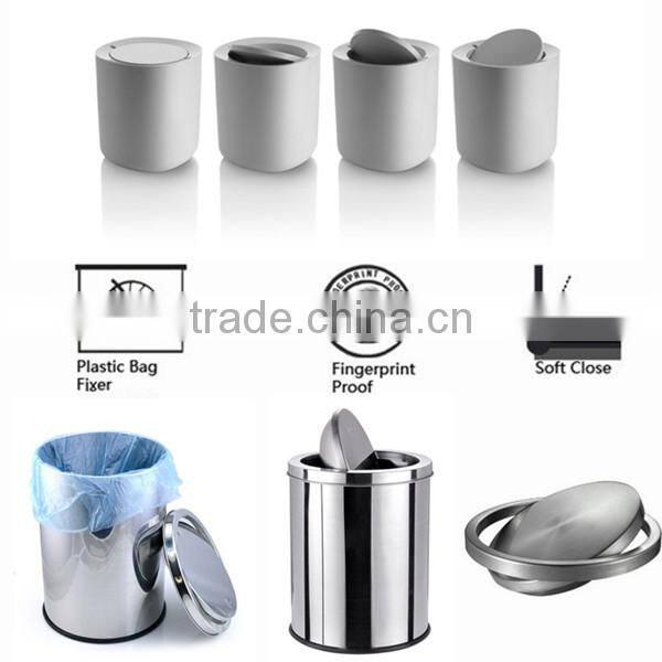 Hot sale commercial indoor steel trash can/kitchen waste bin/hotel guest room/living room dustbin/hotel room garbage can GPX-157