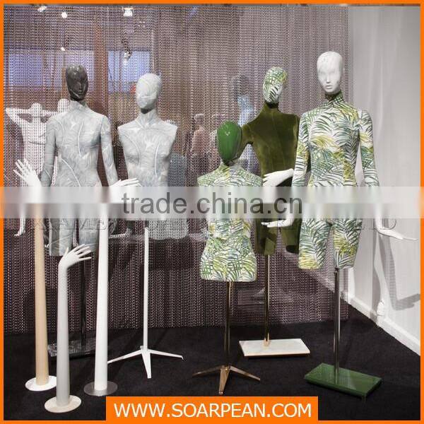 Innovation unique custom made fiberglass half-body mannequins female