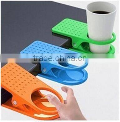 Colorful Clip On Table Cup Holders - Set Of 4