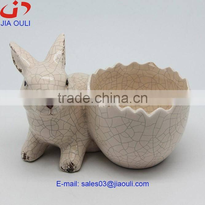 2016 New design easter decoration Ceramic egg