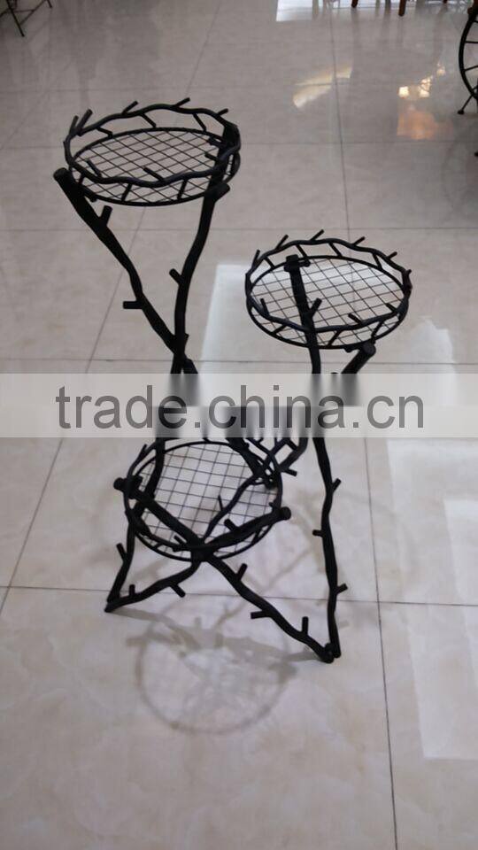 2016 New Design Wholesale Metal Material Metal wire wedding flower stand decoration