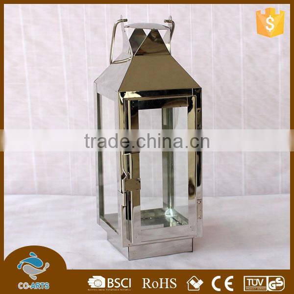 Simple family galvanized metal lantern