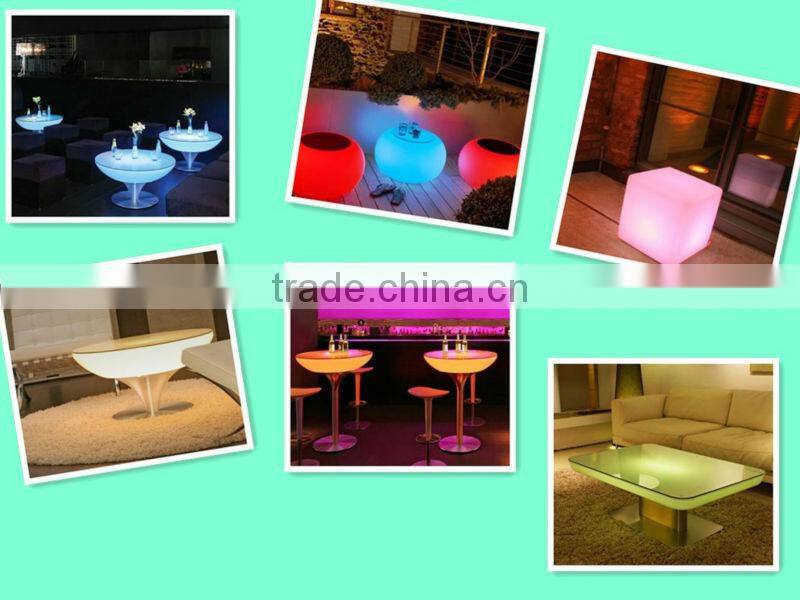led color changing light table/bar table/ led tables/ lighted table/bar table set/out door table YM-ST454555