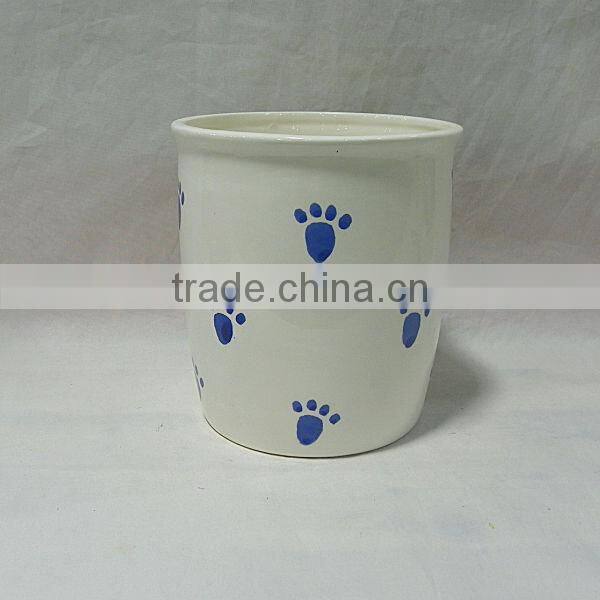 White Color Dog Treat Jar