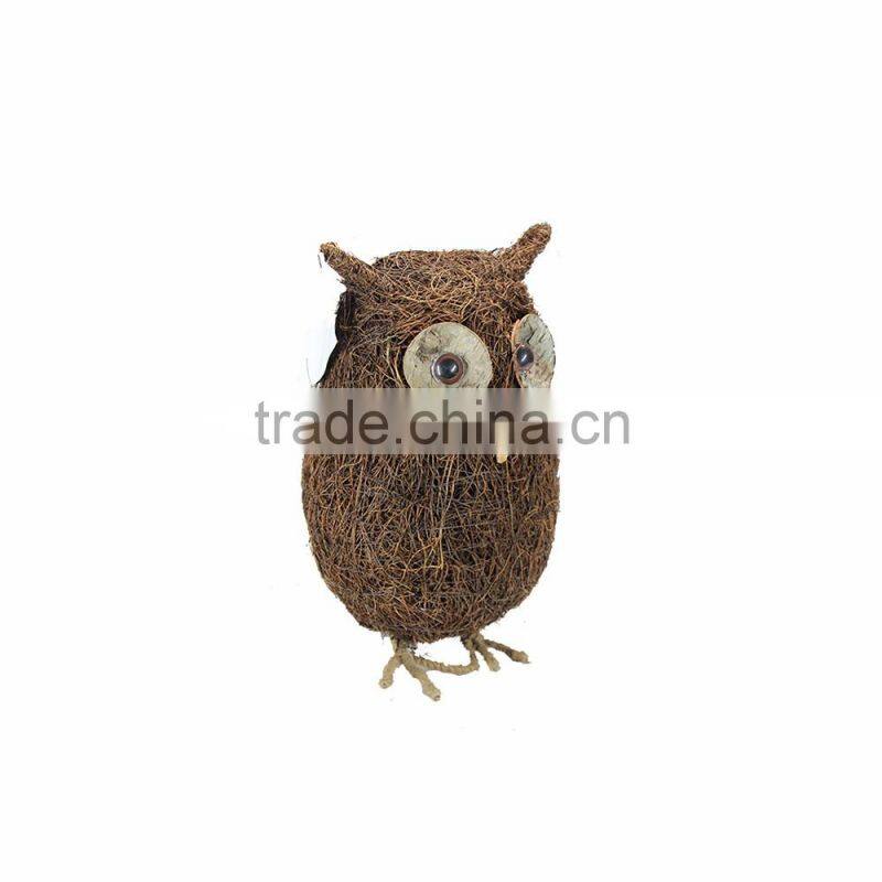 Natural Rattan Woven Bird Shape for Garden Decoration