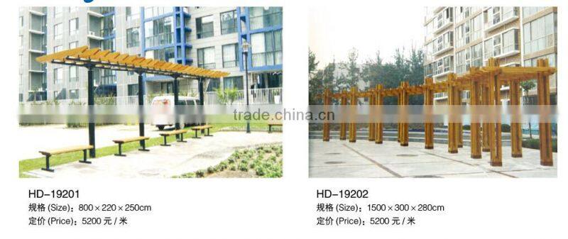 (HD-20002) China strong solid wood patio bench
