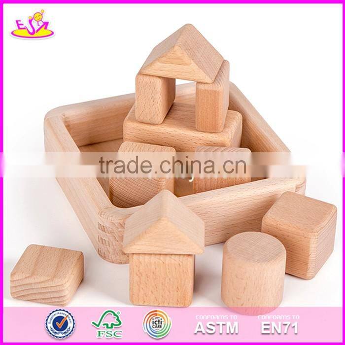 2017 New design best kids construct wooden building toys for sale W13A133