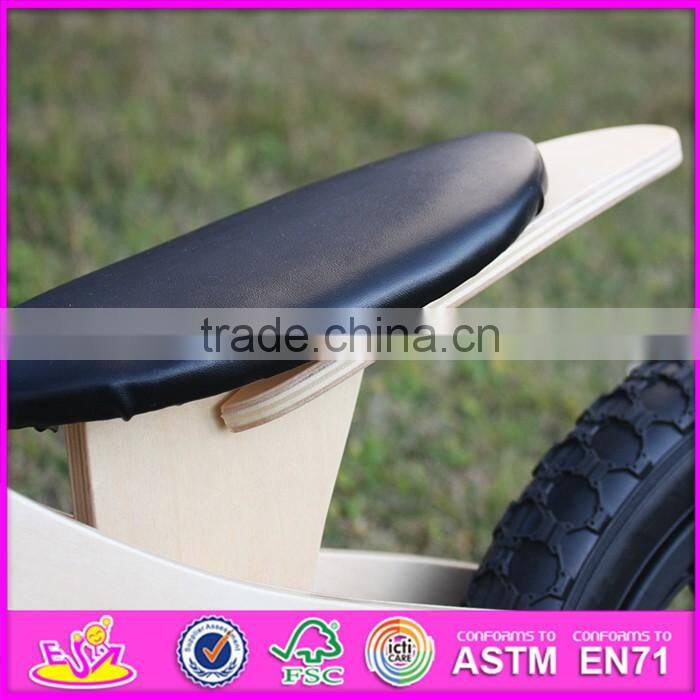 2016 new design log color wooden balance bike for toddlers W16C155