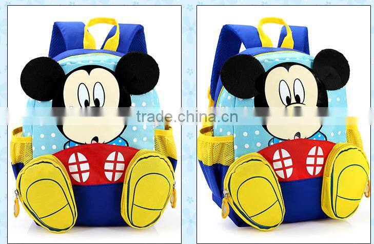 mickey mouse cartoon school backpack for kids