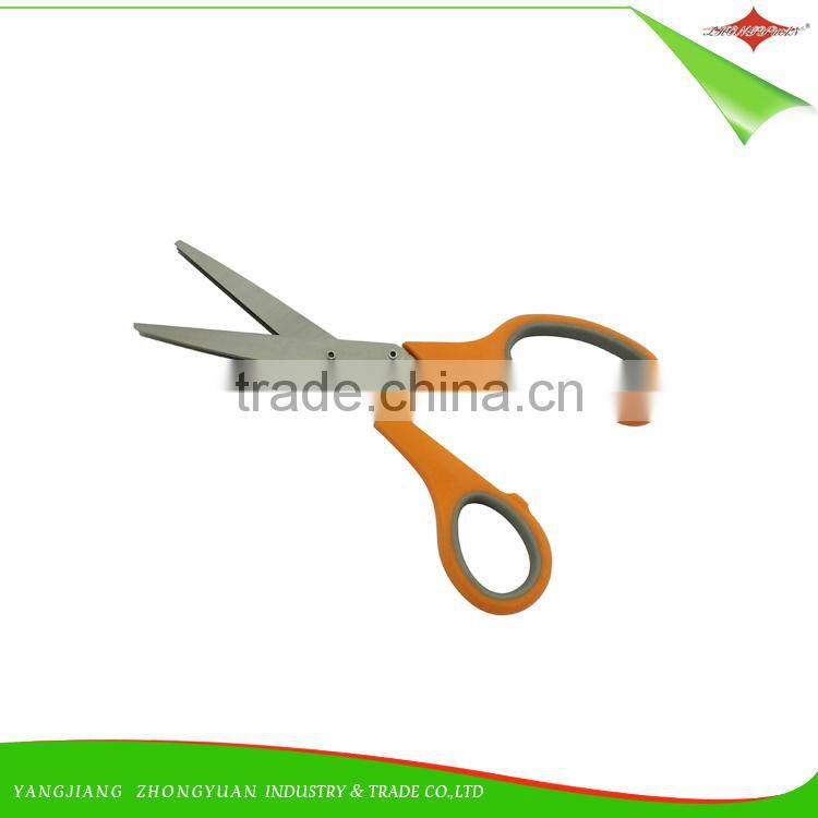 ZY-J8002 Stainless steel 3 blades herb scissors blade kitchen scissors with soft handle