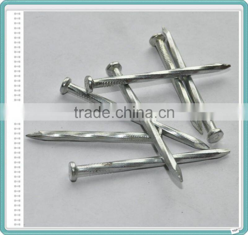 Galvanized Grooved/Angular Spiral Concrete Construction Nails