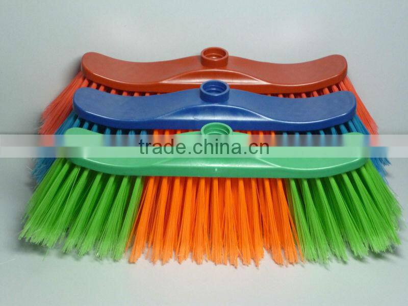 Plastic cleaning soft broom in home