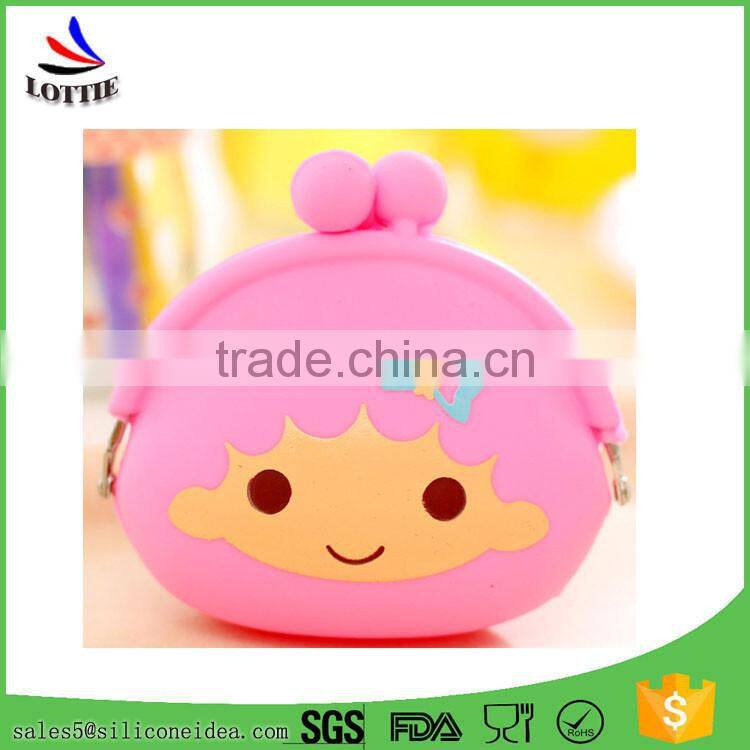 New design silicone coin bag lovely silicone coin wallet cute silicone coin case for Children