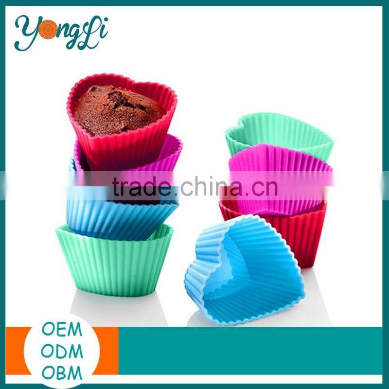 FDA Silicone Single Mini Muffin Cup Cake Mould Pan