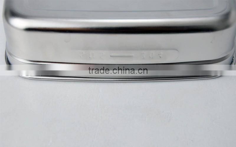 fresh kitchen stainless steel and PP material bbq food container