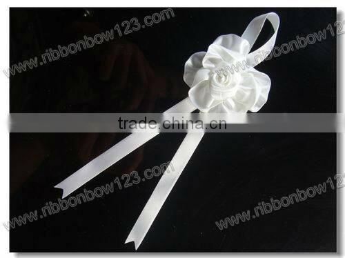 wedding invitations decoration white ribbon flower