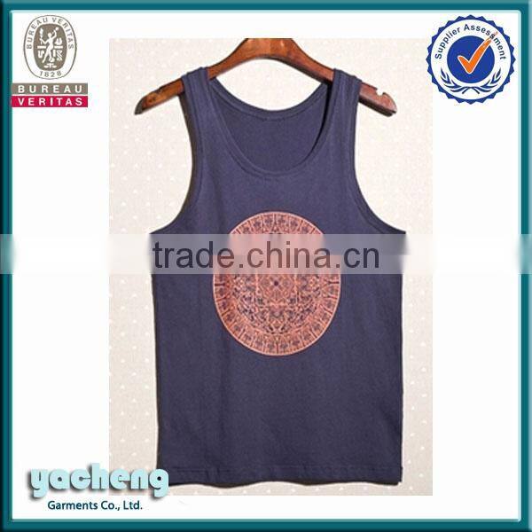 Customize Tank Tops men's fashion style tank top dry fit vest cotton/polyester tank top wholesale