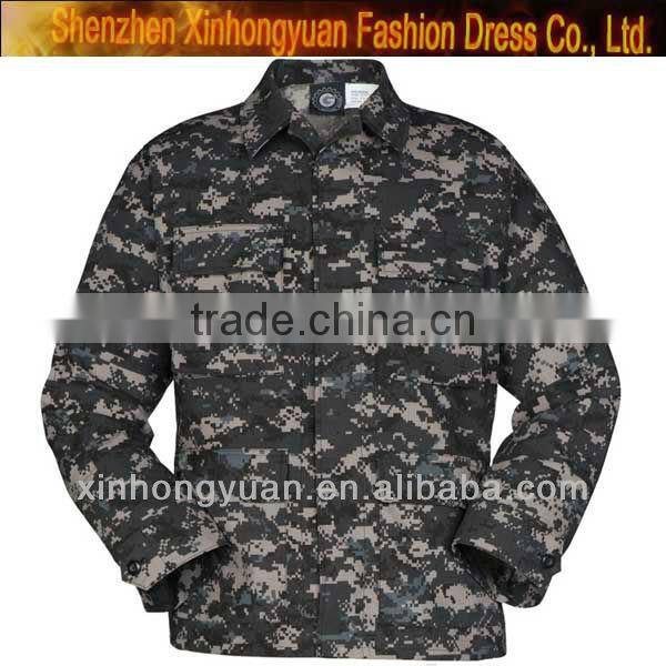 custom Military ripstop camouflage fabric Uniform hunting camouflage jacket clothing