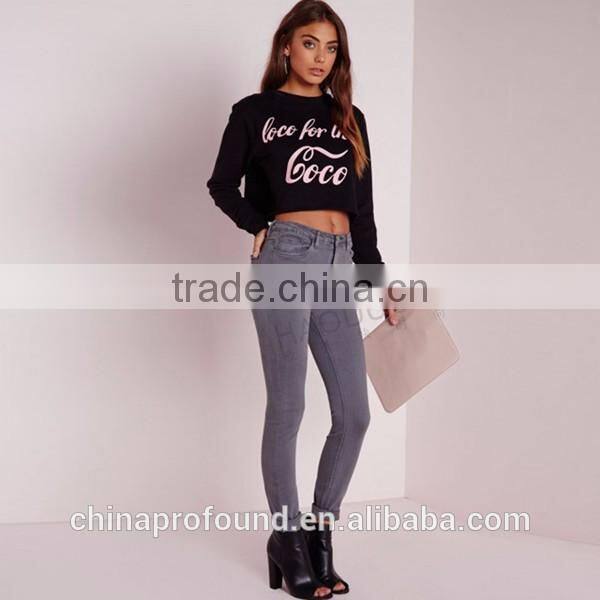 Long Sleeve Women Sweatshirt For Women Cropped Sweatshirts Short Sweatshirt