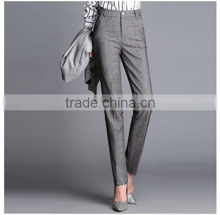 Female small straight pants suit dress pants occupation high waisted jeans leisure trousers custom made as your need