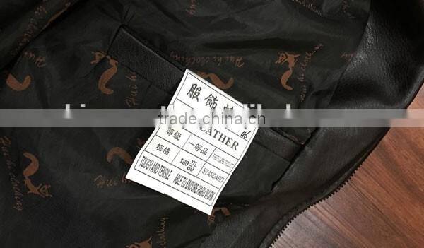 Mens black PU jacket stock
