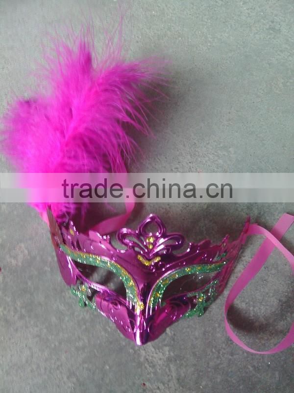 feathered venetian party mask for sale