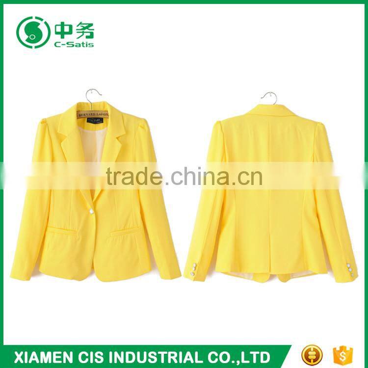 High Quality Anti Wrinkle Women Uniform Blazer Jacket