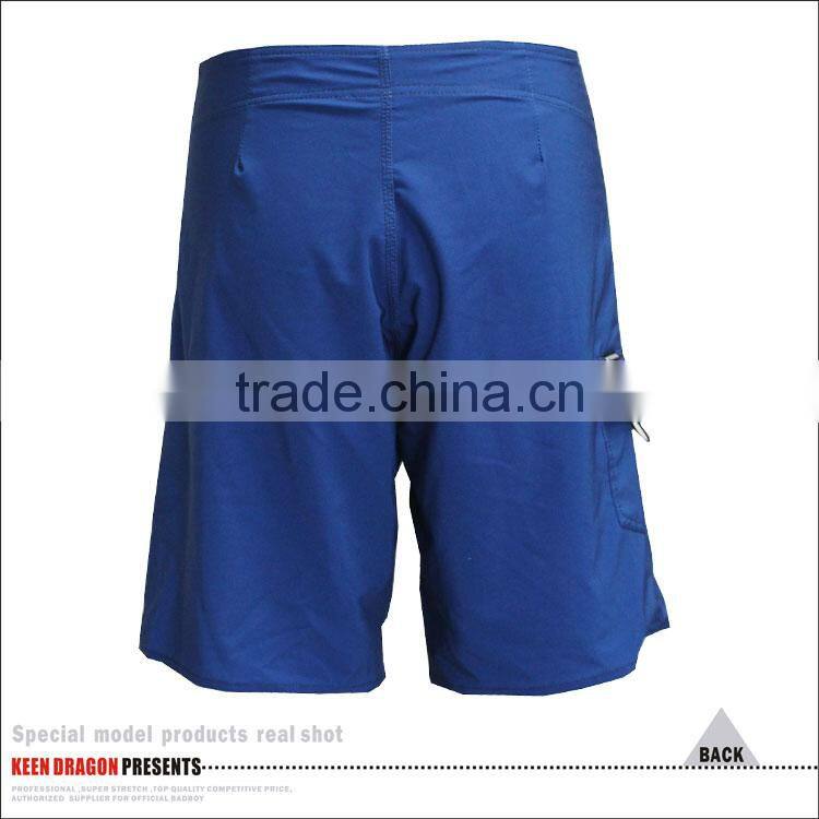 Men's Solid Navy blue blank board shorts with custom logo print