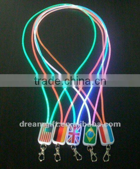 2012 LED flashing LED key chain 5 colors 100 pcs MOQ.