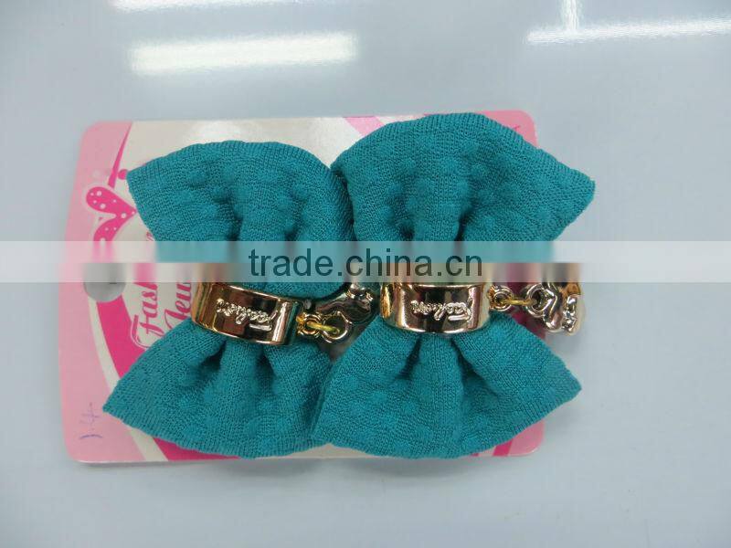 Baby girls dacron and cotton bow strip clip hair accessories multi-colors optional