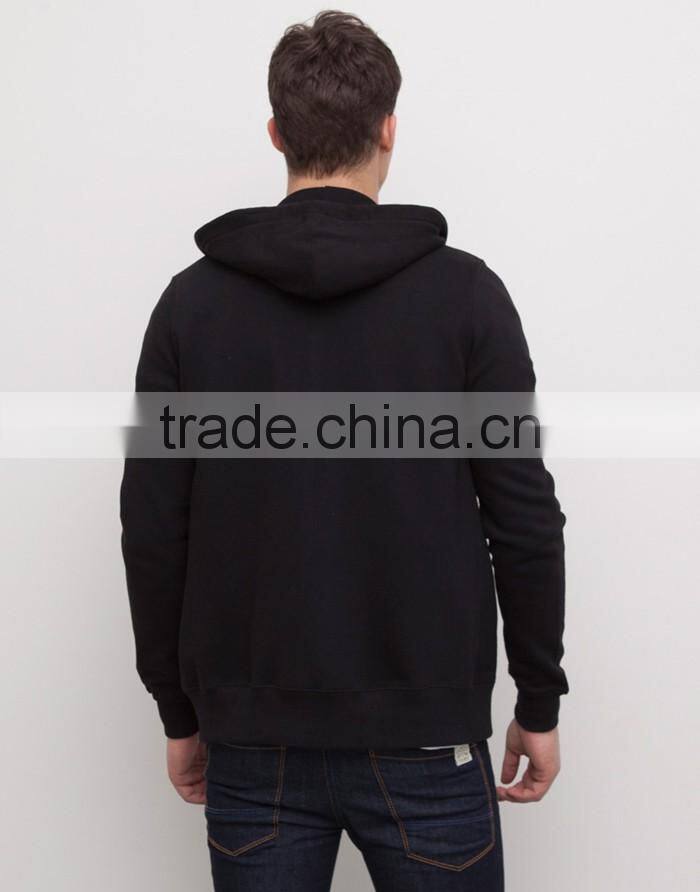 Popular black long sleeve wholesale fleece hoodies