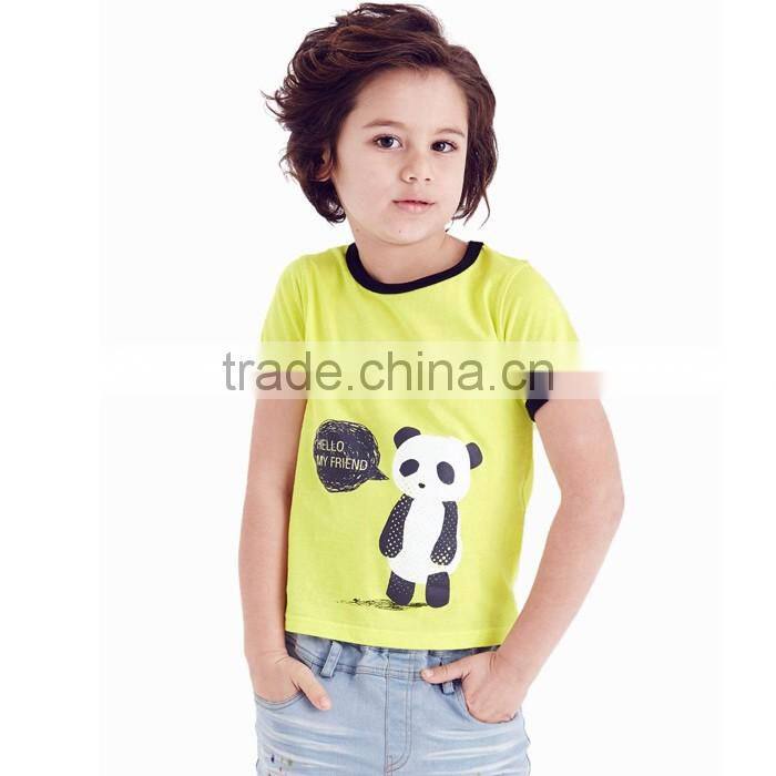 Newest super quality short sleeve cotton cute printing child t-shirts