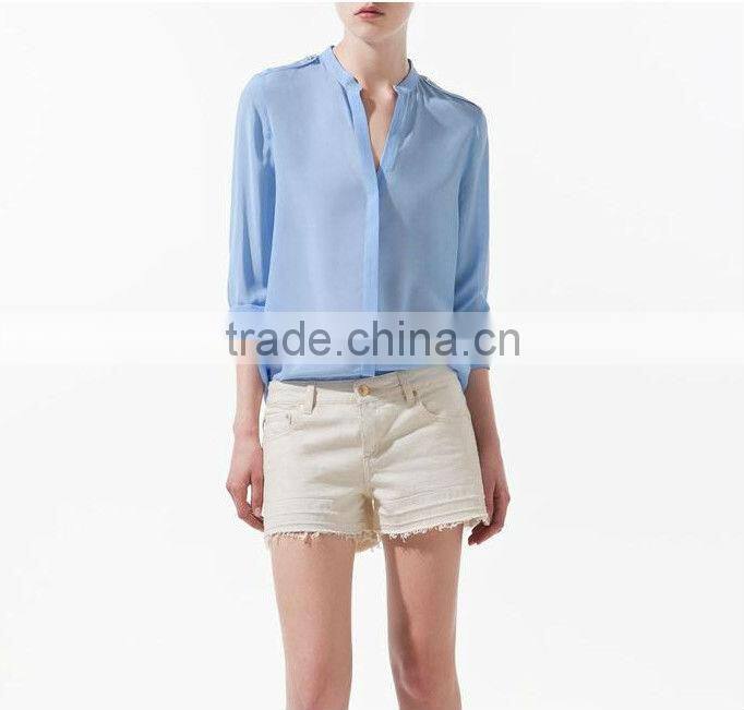 Womens Chiffon Loose Shirt with Long Sleeves SX12001