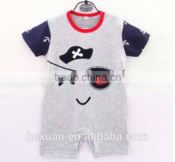 baby jumpsuit print cartoon animal summer short sleeve romper set
