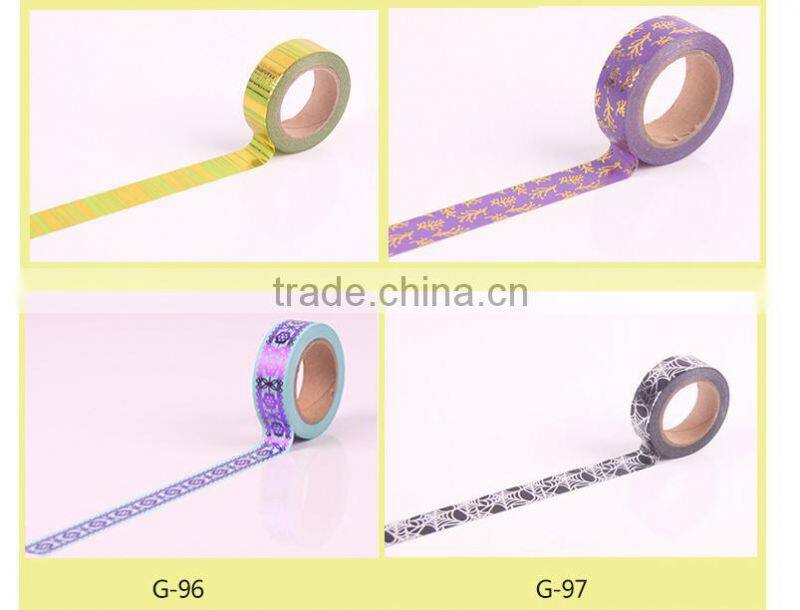 1.5cm*10m halloween stamping Japanese washi foil tape