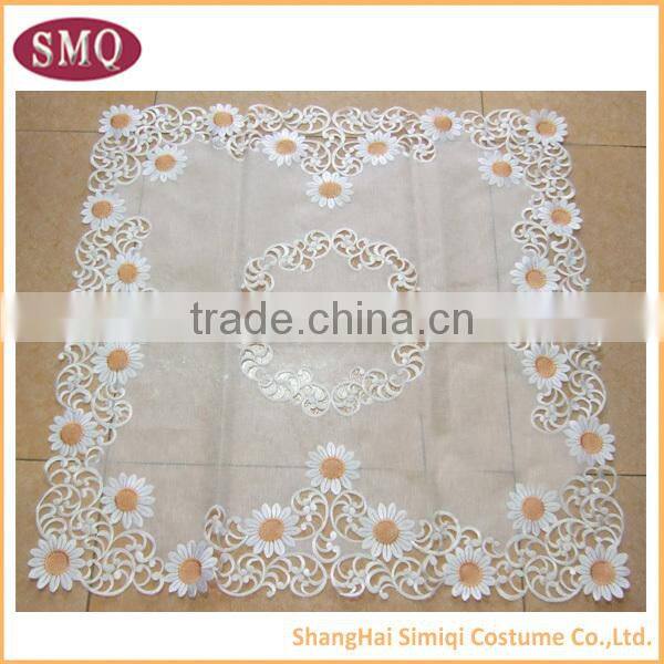 100% polyester hot selling new design embroidery trendy tablecloths
