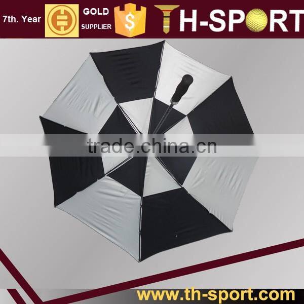 Silver color Anti-UV golf umbrella light weight