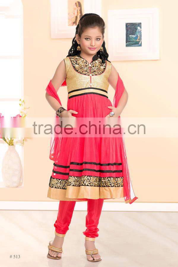 Deep Pink color benaras cloth all over stylish lehenga sizzling Girls Ready Made