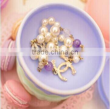 New Hot Fashion Sweet Macarons Storage Box Candy Color For Jewelry Earring Outing Boxes Living Essential