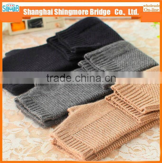 2017 alibaba china hot sales new style high standard wool yarn glove half finger for women