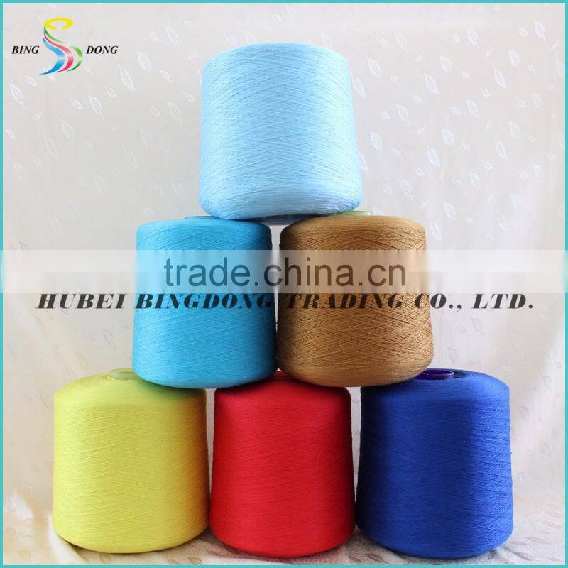 44/2 raw white 100% virgin spun polyester yarn from china