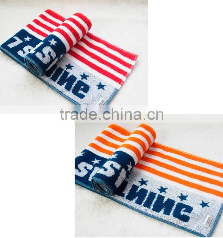 100% Cotton Unisex Adult Quick Dry Custom Sport Towels GYM Towel With Logo