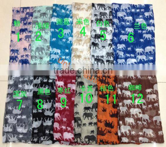 latest fashion voile scarf print scarf starfish scarf for women bufunda