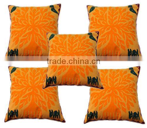 Indian Cut Work Printed Cushion Covers For USA Market