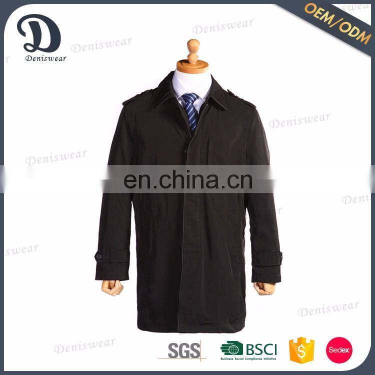 Wholesale price turn-down collar working clothes trench coat